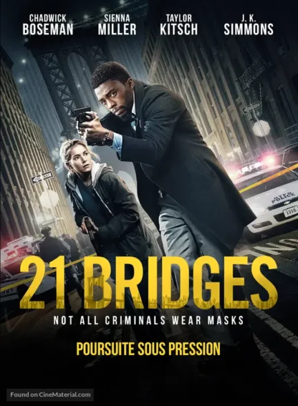 دانلود صوت دوبله فیلم 21 Bridges 2019